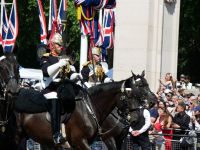 Horseguard mit Säbel und Horseguard mit Hellebarde