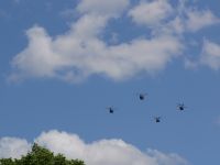 Zum Abschluss der Parade: Die Luftwaffe