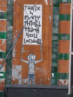 thanx 4 everything! thank you London - danke für alles, danke dir, London