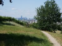 London City von Greenwich aus gesehen 