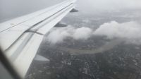 Landeanflug nach Heathrow mit Blick auf die Themse