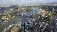 Themse mit Tower Bridge vom The Shard