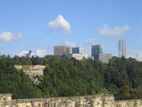Blick auf das Kirchberg-Plateau