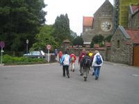 Auf dem Weg zur Benediktiner-Abtei