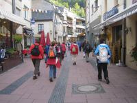 Die Einkaufsstraße von Clervaux
