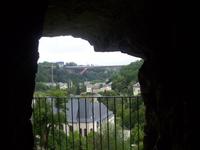 Blick aus den Kasematten in Luxemburg Stadt