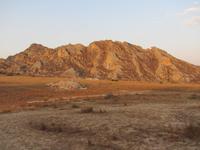 Sonnenuntergang Isalo-Fenster