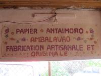 Ambalavao: Papierherstellung