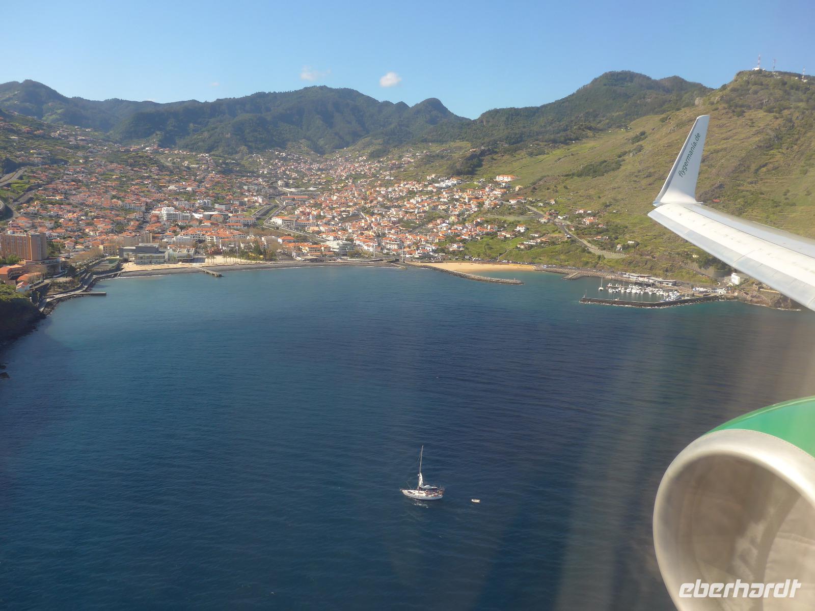 Madeira, Anflug Machico