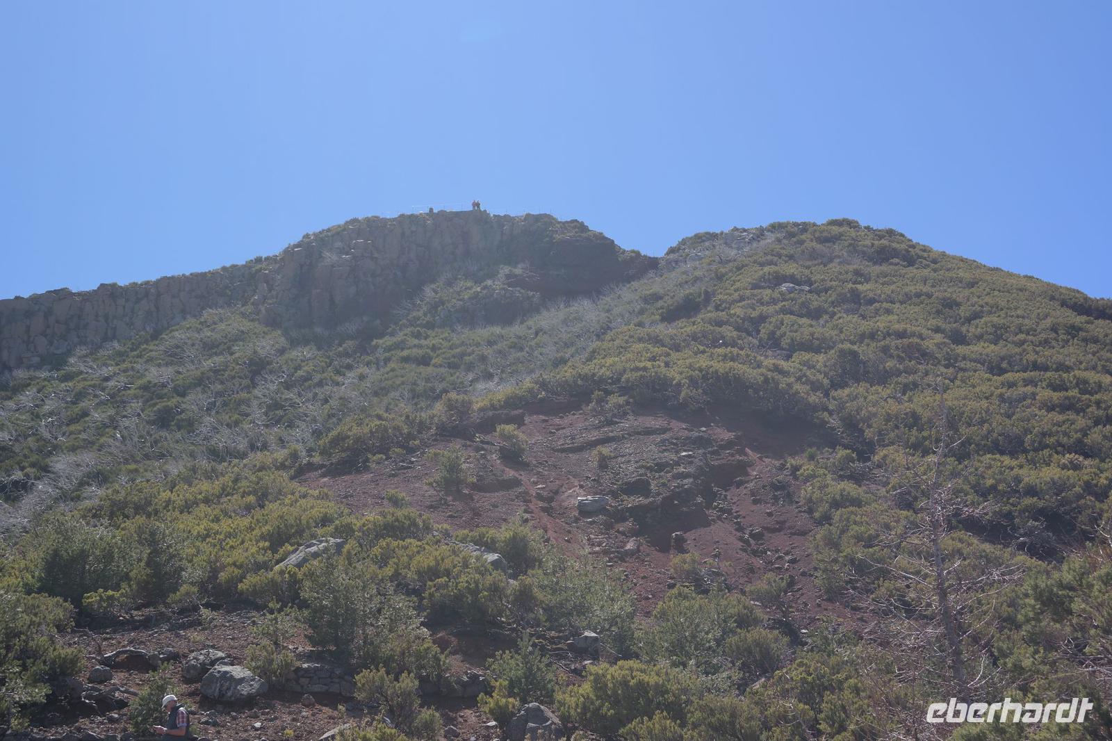 Blick zum höchsten Berg Pico do Ruivo 1.862 m