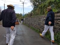 Madeira, Funchal, Korbschlittenfahrt von Monte