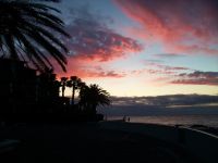 Abendstimmung am Hotel