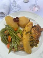 Degenfisch mit Banane