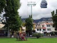 die Seilbahnstation von Funchal