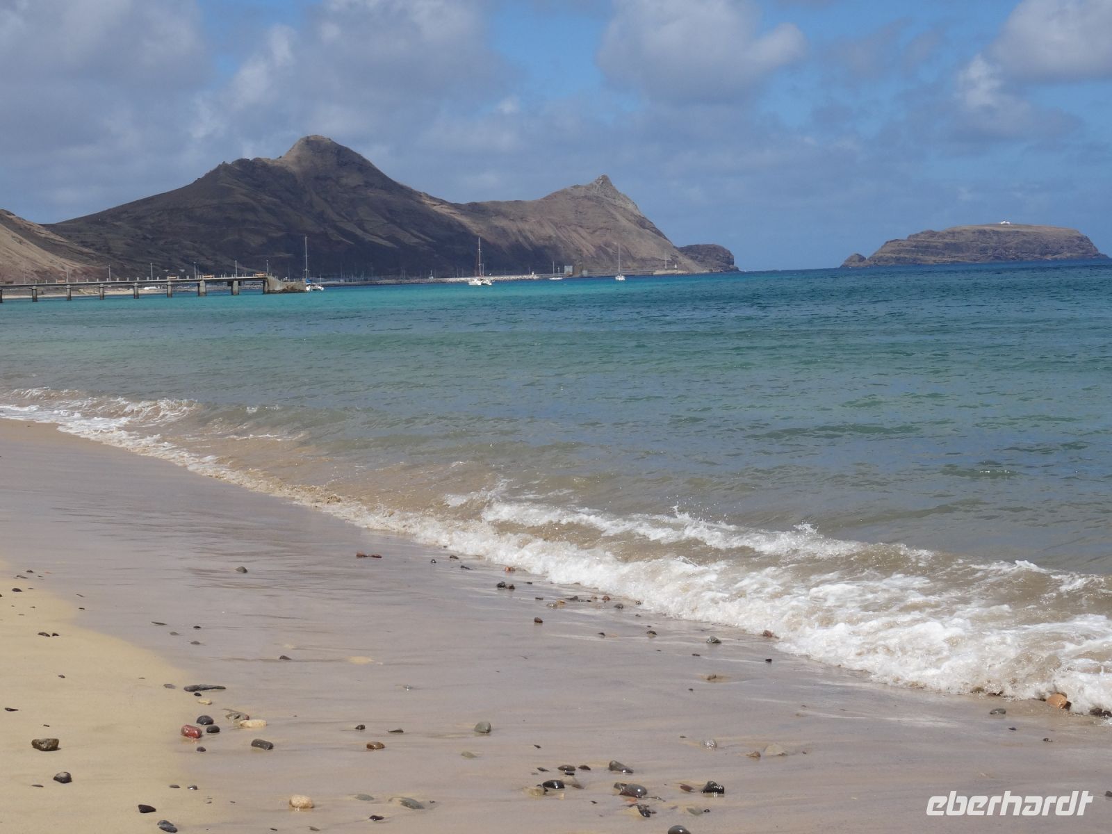 am Strand von Porto Santo