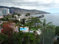 Blick vom Hotel auf Funchal