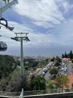 Blick auf Monte-Seilbahn und Funchal