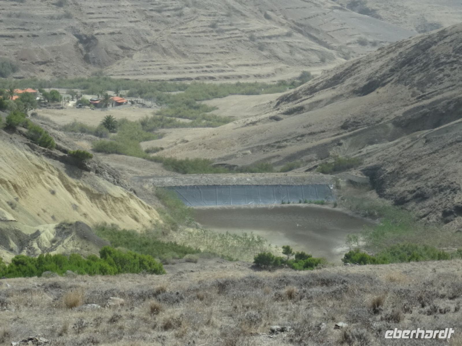 ausgetrockenter Stausee auf Porto Santo