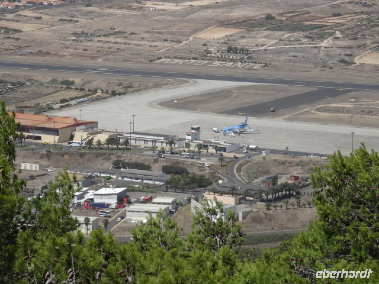 der Flughafen von Porto Santo