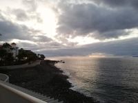 Morgen Spaziergang and der Promenade