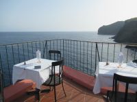 Die Terrasse von Inn & Art Restaurant in Canico Baixo - heute Abendessen 