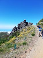 Sergio wartet auf die Gruppe - auf dem Weg zu Pico Ruivo