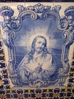 Azulejos - Christus in der Kirche in Sao Vicente