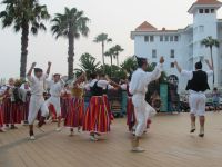 Die Folklore Vorstellung am letzten Abend im Oasis Hotel