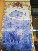 Ribeira Brava - Azulejos in der Markthalle