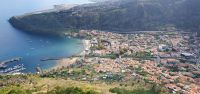 Blick vom Pico da Facho auf Machico und Flughafen