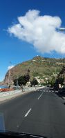 Blick zum Aussichtspunkt Arco do Calheta