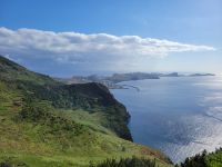 Blick zum Industriehafen von Caniçal/vom Pico do Facho/Madeira