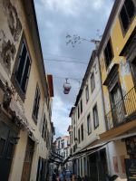 Blick in die Rua de Santa Maria mit Seilbahn/Funchal/Madeira