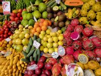 exotische Früchte/Markthalle „Mercado dos Lavradores“/Funchal/Madeira