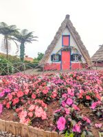 Traditionelle Strohgedeckte Häuser in Santana/Madeira