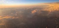 Abendstimmung auf dem Rückflug
