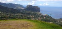 Blick vom Portela Pass zum Adlerfelsen