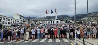 Funchal Zuschauer zum Blumenfest