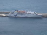 unsere Fähre im Hafen von Porto Santo