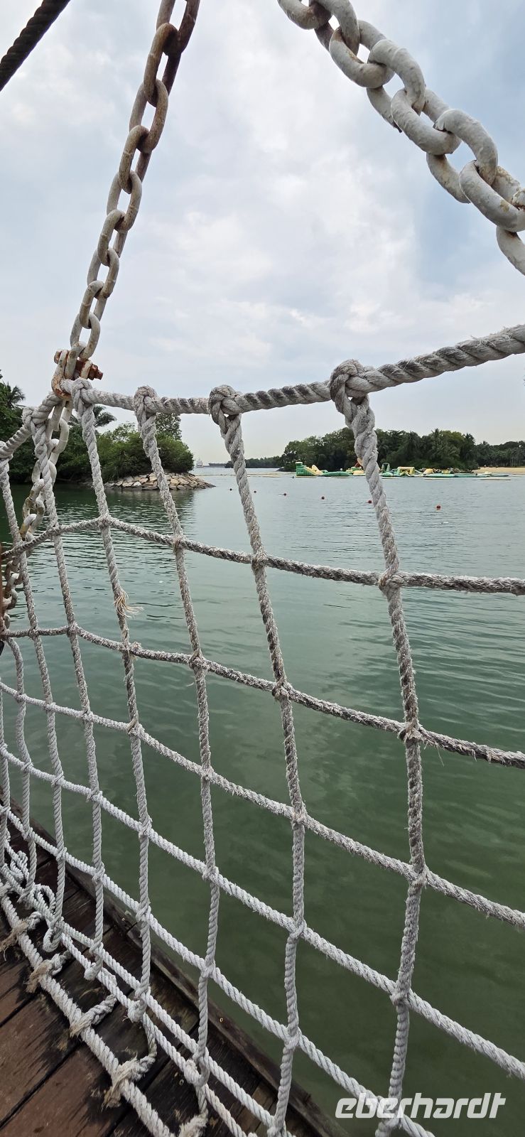  Hängebrücke am Palawan Beach - Sentosa Island Singapur 