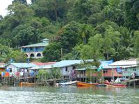 061 Salak, Malaiisches Fischerdorf, Santubong, Kuching Wetlands Nationalpark, Borneo, Malaysia