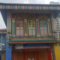 Buntes Haus in Little India, Singapur