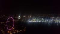 Singapur Flyer bei Nacht