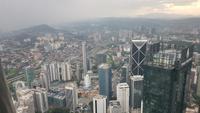 Malaysia, Kuala Lumpur, Blick von der Plattform der Petronas Towers