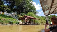 Malaysia, Bootsfahrt in den Taman Negara NP,l Ankunft am Mutiara Taman Negara Resort