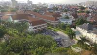 Malaysia, Penang, Blick aus dem Hotel Bayview, letzter Schultag
