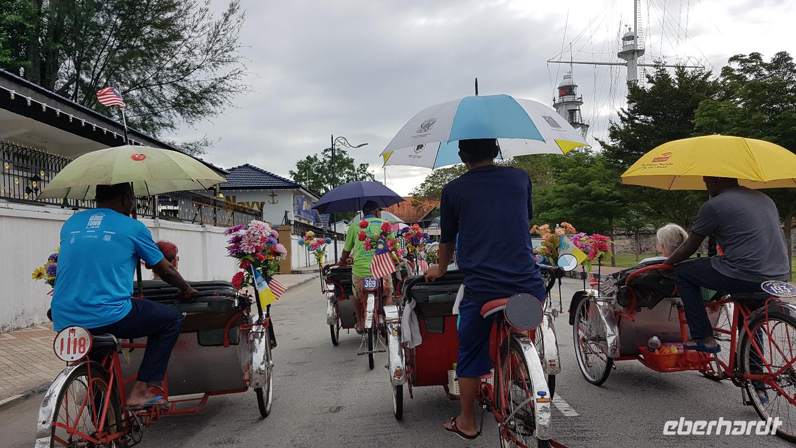 Malaysia, Penang, Trishawfahrt