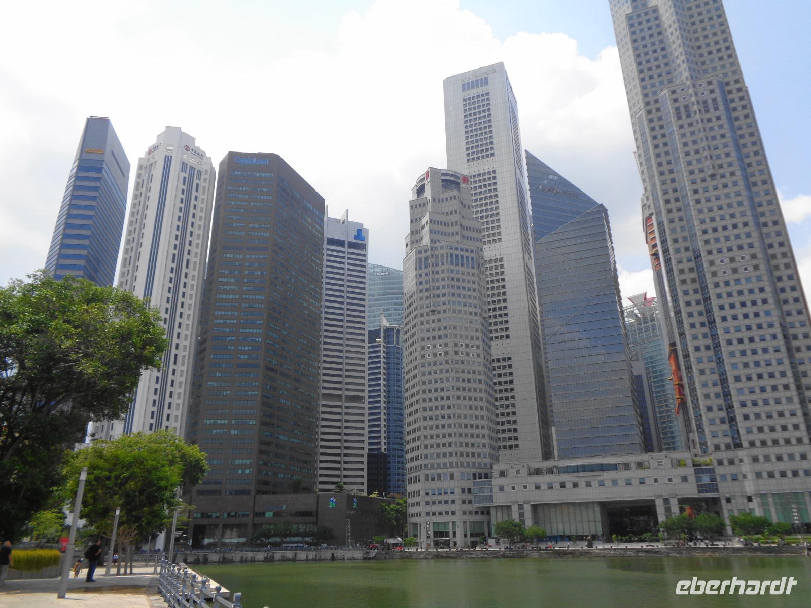 Rundreise Singapur & Malaysia, Stadtrundfahrt Singapur, Financial District 