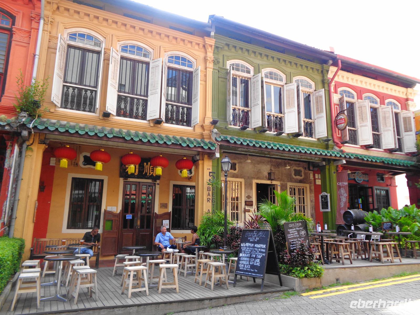 Rundreise Singapur & Malaysia, Singapur, historische Häuser 