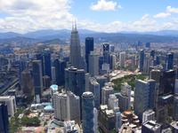 Rundreise Singapur & Malaysia, Stadtrundfahrt Kuala Lumpur, Blick vom Fernsehturm